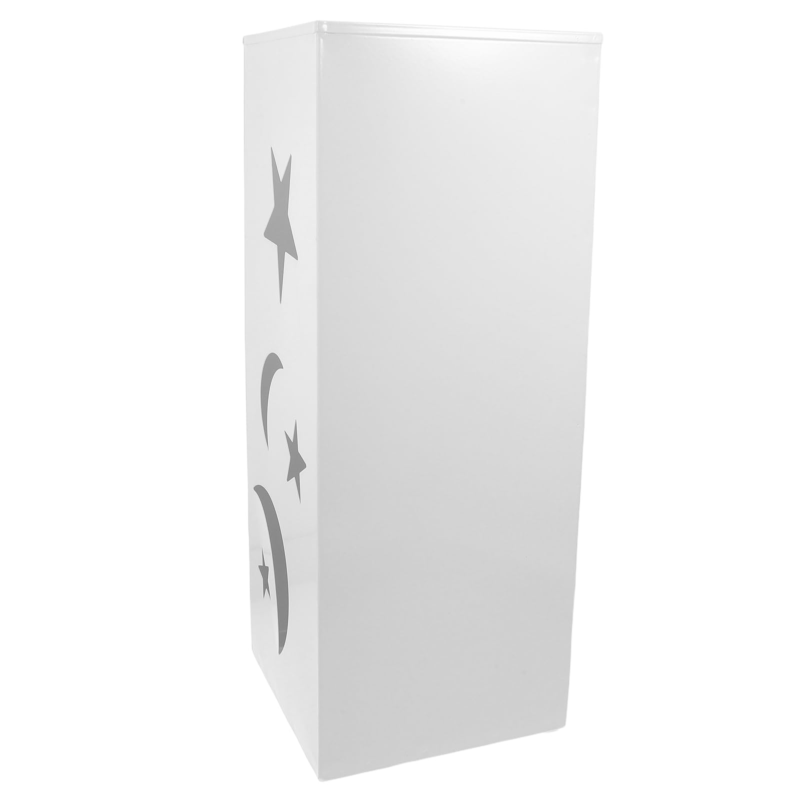 HOODANCOS Outdoor Metal Umbrella Holder with Artistic Star and Moon Design Multifunctional Entryway Organizer for Rain and Sun Umbrellas Sturdy Construction with Water Collection System