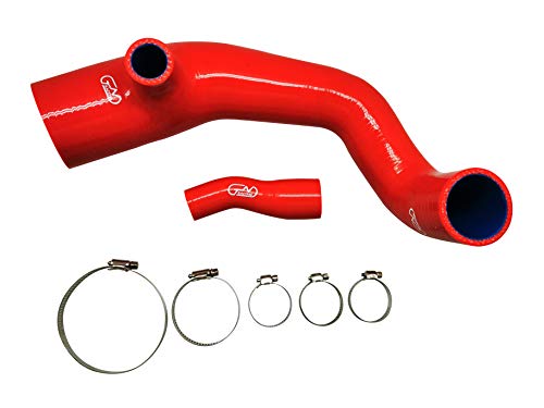Manguera de entrada de aire de silicona compatible con Mini Cooper S R55 R56 R57 2007-2012 (rojo)