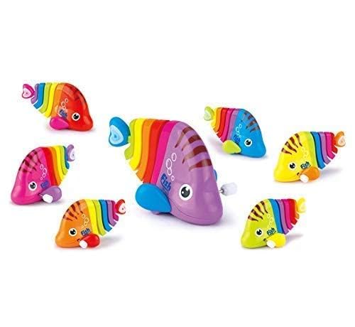 SHAKTISM Colourful Movable Fish Toy, Gear Wind Up Fish Toy for Girls & Boys, Crawling Toys for Birthday Gift, Wind-up Fish Toy Swim Pool Bath Toys for Toddler Sea Animal Bath Toy - Pack of 2Pc - Image 7 thumbnail