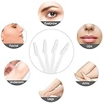 6 Pcs White Eyebrow Razor, Face Razors Multipurpose, Facial Razors for Women Men, Eyebrow Trimmers Shaver with Protective Cover, Dermaplaning Tools for Face Body Use, Facial Hair Removal Tools - Image 2