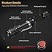 VOLADOR DF10 Dive Light, 1080Lumens Scuba Diving Flashlight, Rechargeable Underwater Flashlight Submarine Torch Light with 18650 Battery and Charger