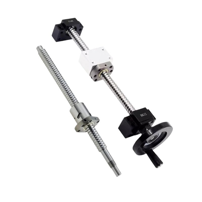 Kit de vis à billes: 2guides linéaires SBR16+ 4blocs coulissants SBR16UU+ 1vis à billes SFU1604 avec volant for gravure sur routeur CNC(SFU1605-SBR16UU,400mm)