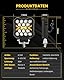 CO LIGHT 4 Zoll Quadratische LED Arbeitsscheinwerfer 2 stück 15000LM 12V 24V Arbeitsscheinwerfer IP68 Rückfahrscheinwerfer LED für Baufahrzeuge, Geländewagen, LKW, UTV und ATV