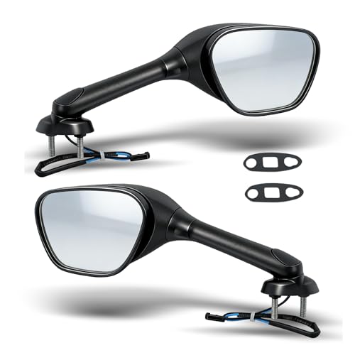 Black Rear View Mirrors Smoke Turn Signals Replacement for Suzuki GSXR 600 750 1000 2005-2015