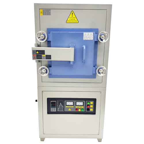 TECHTONGDA Muffle Furnace 4kW Lab Intelligent High-Temperature Box Vacuum Atmosphere Muffle Furnace 1700? 0-20?/min Heating Rate Smart Temperature Control and Multi-Atmosphere Compatibility 110V