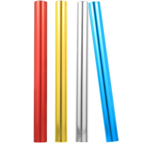 Bastones de relevo de aluminio anodizado resistentes para atletismo