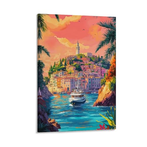 Affiches Portofino street art graffiti, l'idée cadeau de Noël idéale