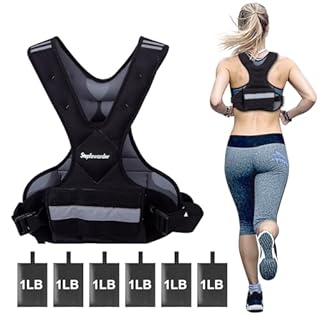 Stepfowarder Weighted Vest for Women Men Kids, X-Style Strength Weight Vest Adjustable 2 to 5kg with Reflective Stripes, Suitable for Running, Body Workout, Jogging, Walking (2-5Kg - Black/Grey)