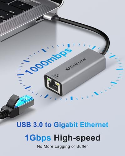 Image of USB to Ethernet Adapter,Ethernet to USB,USBA to RJ45 for Nintendo Switch 2,Gigabit Ethernet Adapter, LAN Network for Laptop, MacBook,Chromebook,Surface, Desktop,PC and More (USB A POART)