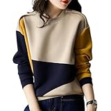 スイッチ バイカラー プルオーバー 秋 長袖 配色 切り替え あったか トップス スウェット レディース シンプル ゆるい 体型 カバー ギフト ママ服 style 綺麗目 生地 オシャレナ 着回し 量産 贈り物 10代 20代 30代 40代 お揃い 横ライン サイズ さいず 社会人 おとな用 かわいい カワイイ 韓国風 韓国 オータム 冬 ふゆ あき ウインター ベージュ 4A-M05-BEL