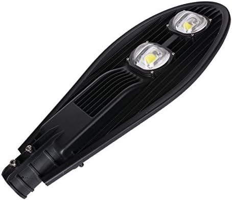 100W LED Outdoor Street Light Path Walkway Waterproof IP65 Lamp Black Finish Warm White