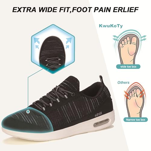Image of Orthopedic Walking Diabetic Shoes Wide Toe Box Running Sneakers Lightweight Comfortable Shoes for Men and Women