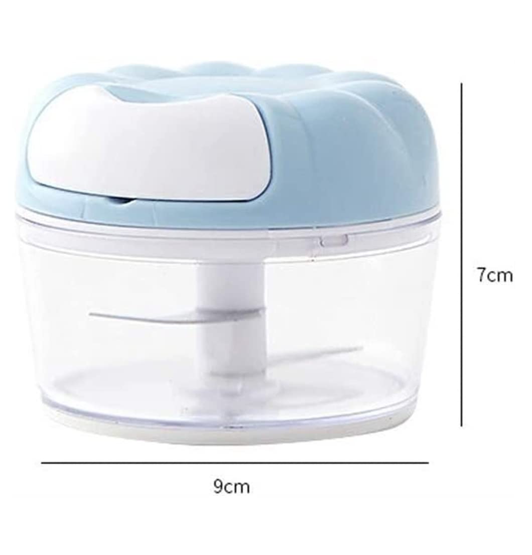 Wyciskarka do Czosnku, Imbiru Blender Ręczny Procesor Tłuczek Do Czosnku Kuchenna Maszyna Mielenia Praktyczny Pomocnik(Blue)