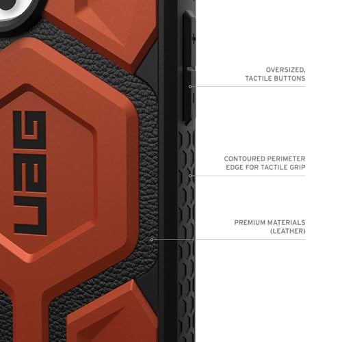 Image of Urban Armor Gear UAG Monarch Pro Magnetic Compatible, Premium Rugged Protective Case /Cover Compatible with iPhone 16 Pro Max (6.9-Inch) (2024), (Military Drop Tested) - Rust
