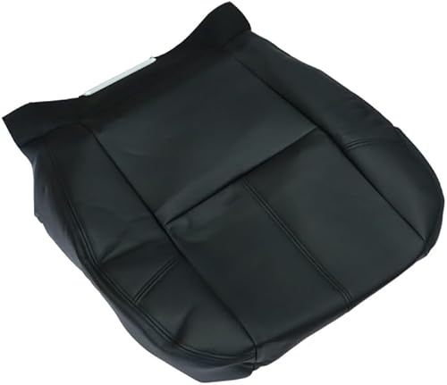 Miniatura 2 de Funda de asiento de piel negra para conductor y pasajero, compatible con Silverado Tahoe Avalanche Suburban Sierra Yukon 2007-2014, repuesto para