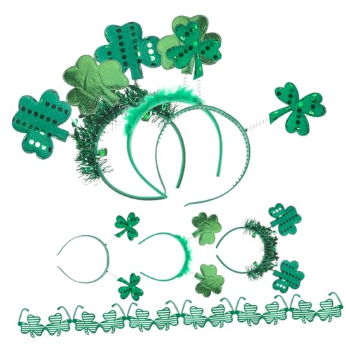 Accessoires de fête avec lunettes de vacances et serre-tête pour la Saint-Patrick