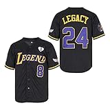 LEGEND 8 LEGACY24 Men's Legend 8 24 Movie Baseball Jersey Stitched (Black, Medium)