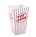Bekith 100 Pack Paper Open-Top Popcorn Box, Popcorn Containers Striped Red and White, Great for Movie Theater Party