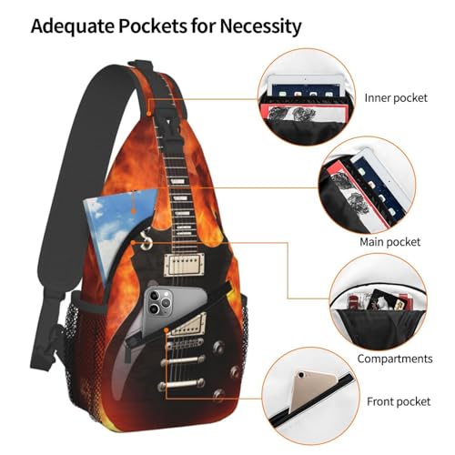 Sling Bag para hombre y mujer mochila cruzada para viaje miniatura 3