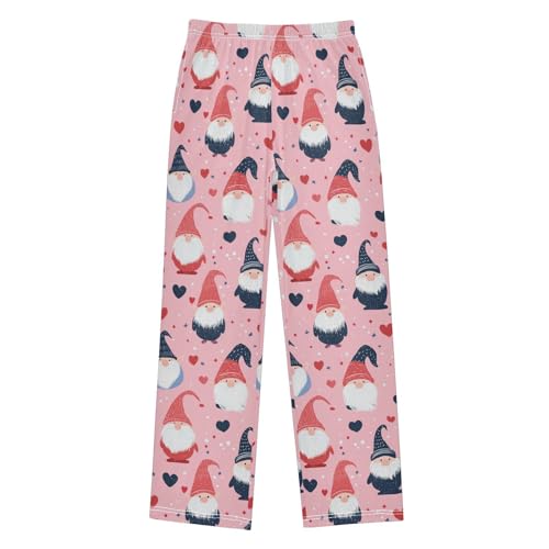 Pajama Bottoms, Pajamas Pant Pink Gnomes Lounge Wear Casual Cartoon Sleep Long Pants Soft Pjs Sleepwear