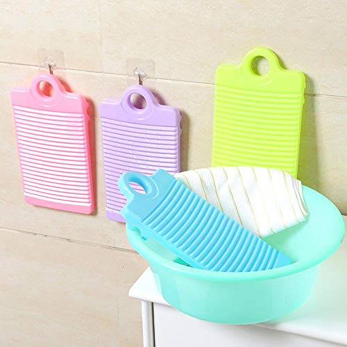 Planche à laver en plastique Miwaimao bleu anti-dérapant pour linge - 4