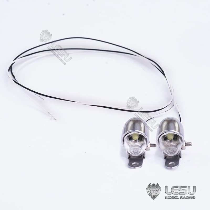 1Pair Metal Led Side Lamp Light for 1/14 Rc Tractor Truck Dumper Trailer