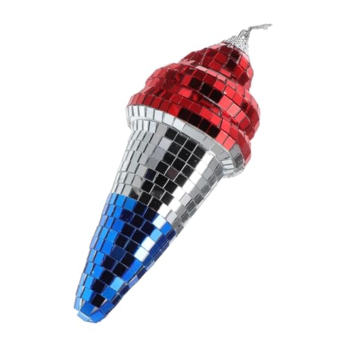 FUNOMOCYA Mini Hanging Disco Balls Ice Cream Shape Retro Decor for Ktvs Parties Weddings