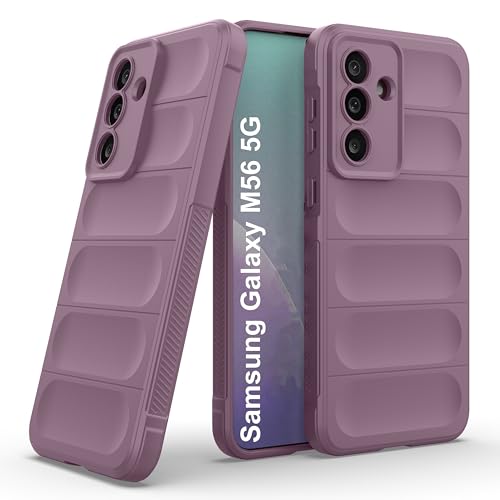 Image of amazon basics Back Case Cover for Samsung Galaxy M56 5G | Compatible for Samsung Galaxy M56 5G Back Cover | Liquid Silicon Magic Case with Camera Protection | Lavender