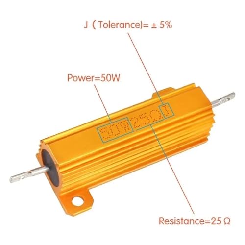 Décodeur L + E + D clignotant de frein avec résistance bobinée 100W coque aluminium - 4