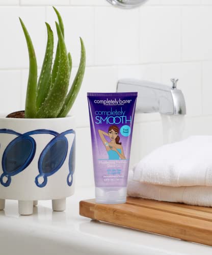 completely bare completely SMOOTH Moisturizing No-Bump Shave Gel - Hydrating Aloe Vera & Jojoba Oil - Image 4