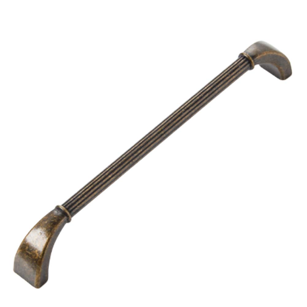 NHAWMEBNZ Antique Cabinet Drawer Handles, Solid Zinc Alloy Cupboard Handle Furniture Drawer T Bar Pulls(Bronze,192mm)