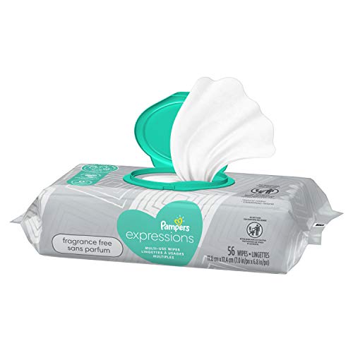 Pampers Multi-Use Wet Wipes, 1X Pop-Top, Hypoallergenic and Dermatologist-Tested Baby Wipes, Fragrance Free, 56 Count - image 8