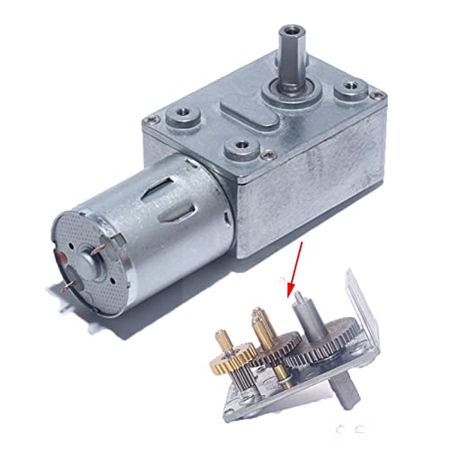 Motor reductor JGY-370 de corriente continua 6V con engranaje helicoidal 3
