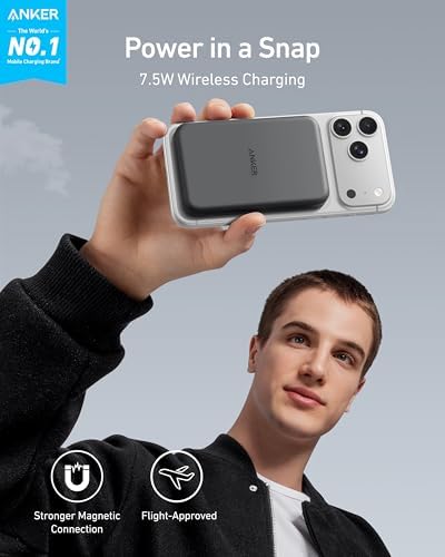 Anker 621 MagGo Power Bank, 5,000mAh Magnetic Portable Charger - 1