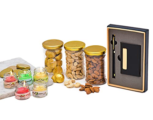 Image of NUTRI MIRACLE Nuts with Card Holder for Office Gifting | Gifting Hamper for Corporate Client