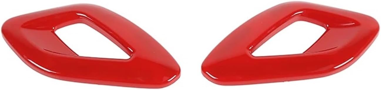 BHMIRUIInterior Mouldings Compatible with Dodge Challenger Car Inner Door Handle Decoration Cover Stickers Compatible with Dodge Challenger 2015+(Red)