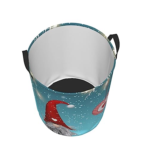 Grand panier à linge traditionnel de Noël étanche et pliable pour vêtements - 8
