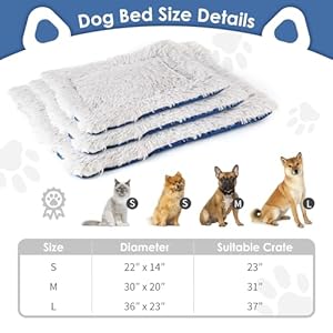Portable dog bed mat for large dogs 36 2 x23 inch washable dog crate pad soft fluffy kennel sleeping mattress for outdoor indoor waterproof and wear resistant large   cucciolini doodles