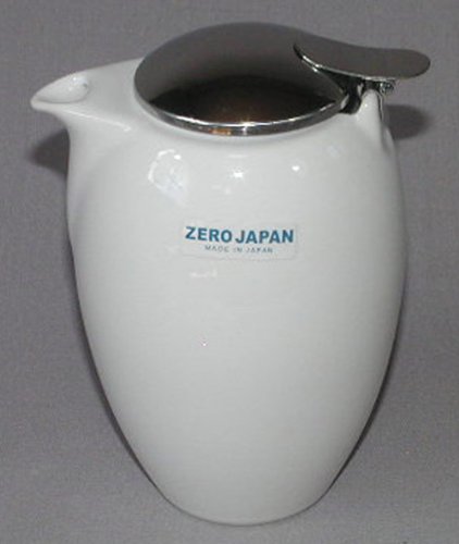 ZERO JAPAN BBN-23 WH Oval Creamer, White, 3.5 x 3.1 x 5.0 inches (90 x 80 x 128 mm)