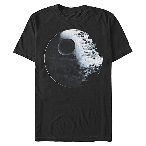 T-Shirt Star Wars Deathstar Blues pour homme en coton noir confortable