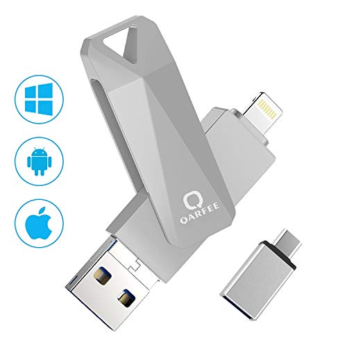 USB Flash Drive Photo Stick for iPhone, USB 3.0 Photostick Memory Stick, Thumb External Storage Backup iPhone USB Stick for Android OTG Type-C 32GB