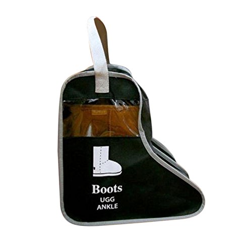 Aikesi Black Mobiliario Botas Zapatos Antipolvo Bolsa de Zapatos Bolsa de Viaje Bolsa de Zapatos Mochila a Prueba de Polvo a Prueba de Polvo Transpirable de Viaje Almacenamiento de Calzado M
