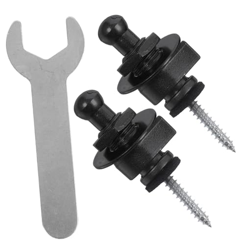 COSMEVIVI 2pcs Guitar Strap Locks Slip Guitar Strap Buttons with Wrench for Classic and Modern Use
