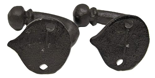 Set-of-2-Rustic-Vintage-Style-25-Cast-Iron-Robe-Towel-Stocking-Purse-Hooks-Hangers Set of 2 Rustic Vintage Style 25 Cast Iron Robe Towel Stocking Purse Hooks Hangers