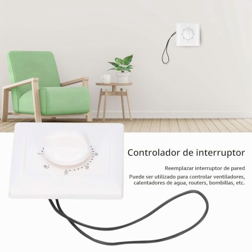 Miniatura 4 de Temporizador, 120 Minutos Interruptor Temporizador Mecánico Interruptor 220v, Interruptor De Tiempo Control De Cuenta Regresiva Para Ventiladores, Extractor, Bombillas