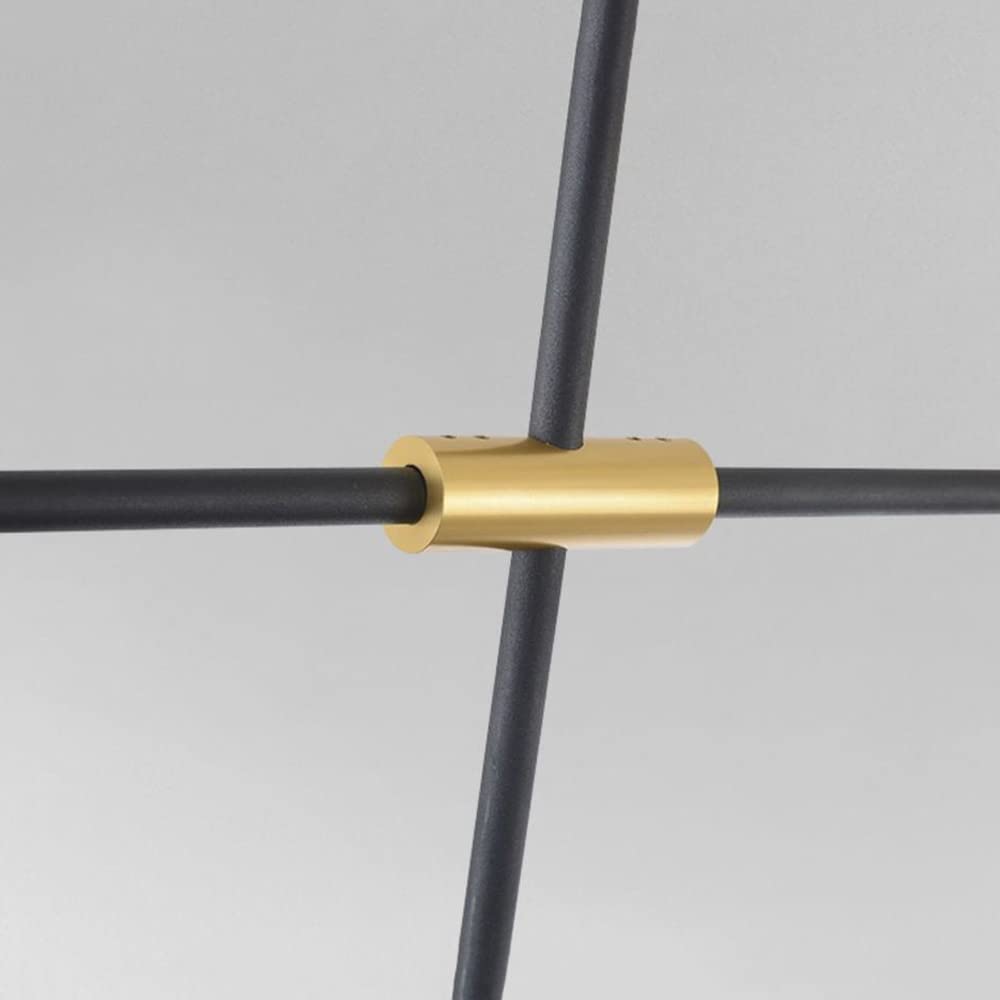 Lampada a sospensione minimalista con striscia di metallo, lampada a sospensione a LED per soffitto, moderna lampada da tavolo da pranzo per interni, lampadario nordico per cucina e soggiorno
