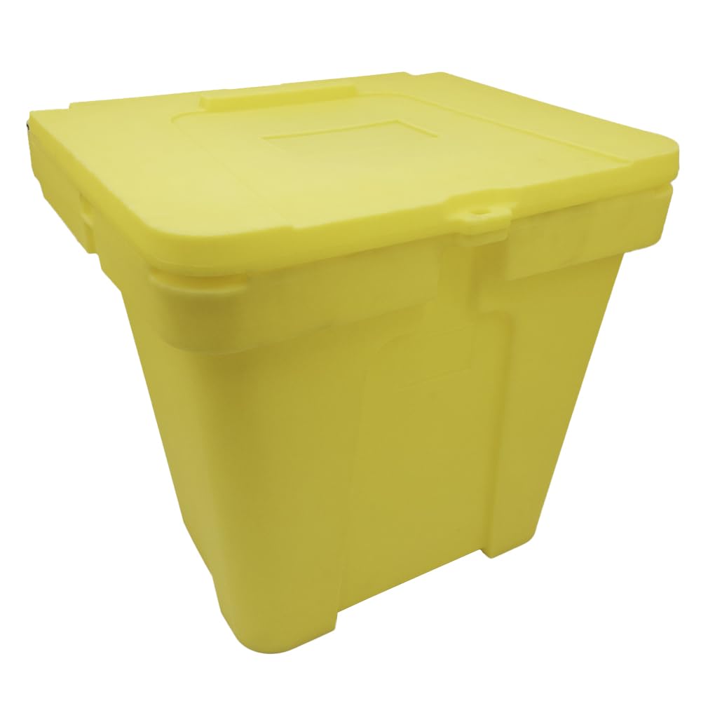 Small Lockable Grit Bin - 110 Litre - Yellow