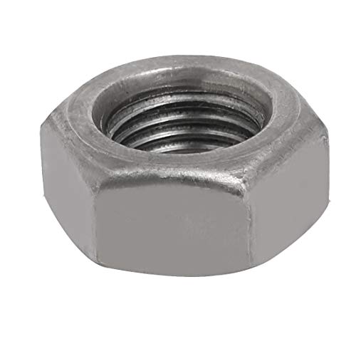 sourcing map 10Stk. M14x1,5mm Steigung Metrisch Feingewinde Kohlenstoffstahl linke Hand Sechskantmuttern