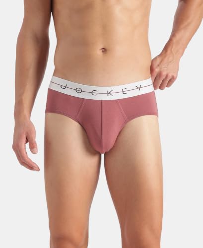 Image of Jockey NY15 Men Super Combed Cotton Elastane Stretch Solid Brief with Ultrasoft Waistband (Pack of 2)