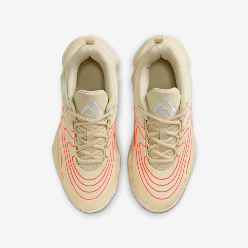 Nike Giannis Immortality 4 Big Kids' Basketball Shoes (FZ6734-200, Light Khaki/Alabaster/Total Orange/White)4